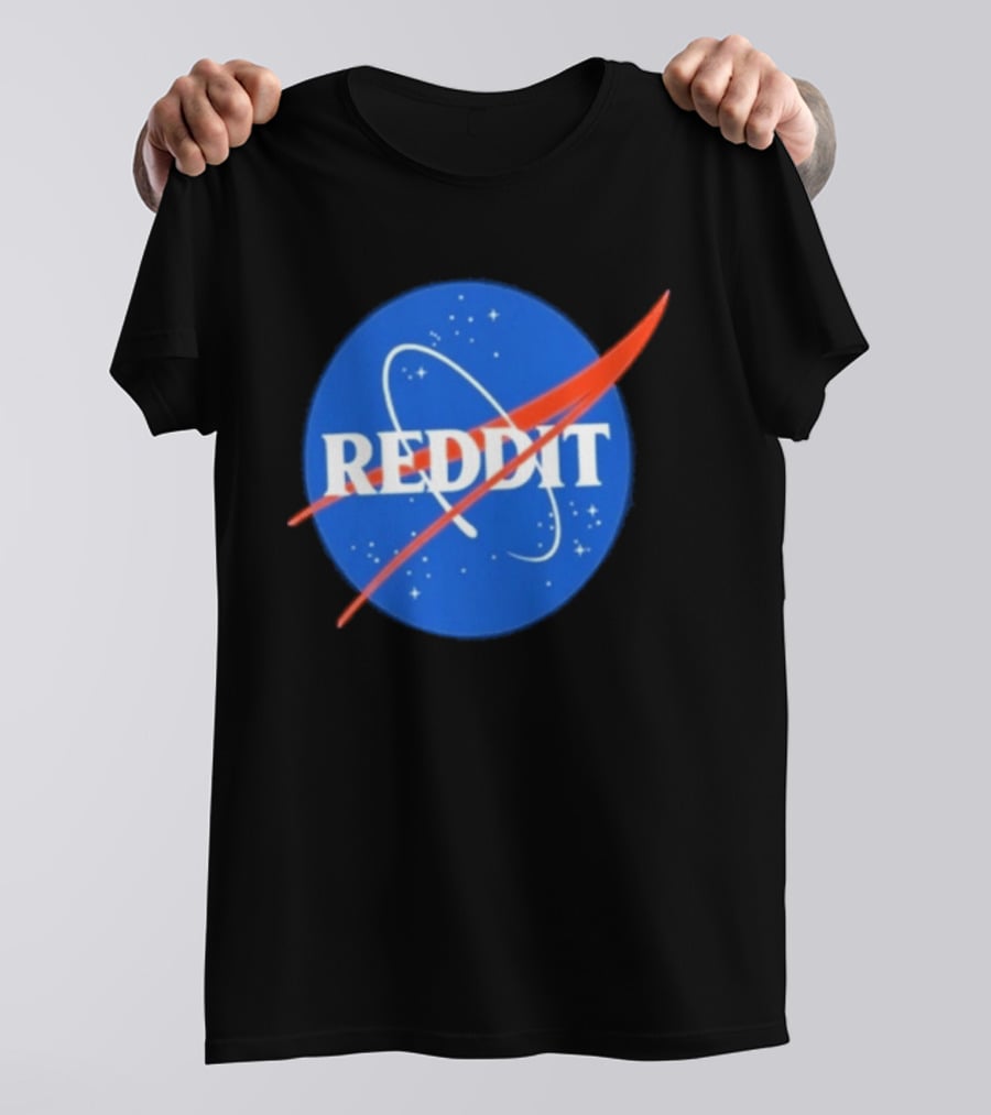 Reddit Nasa Crossover Space Motif T-Shirt