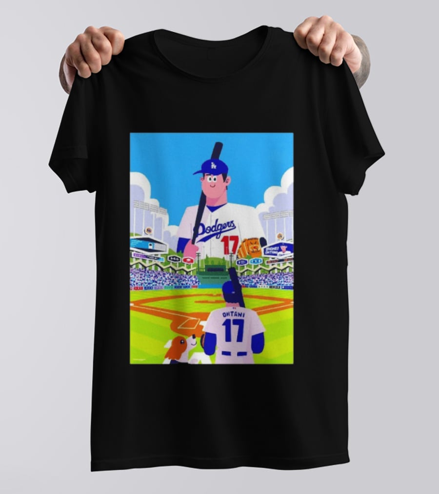 Shohei Ohtani Massive Los Angeles Dodgers 2026 World Baseball Classic Stadium Scene T-Shirt