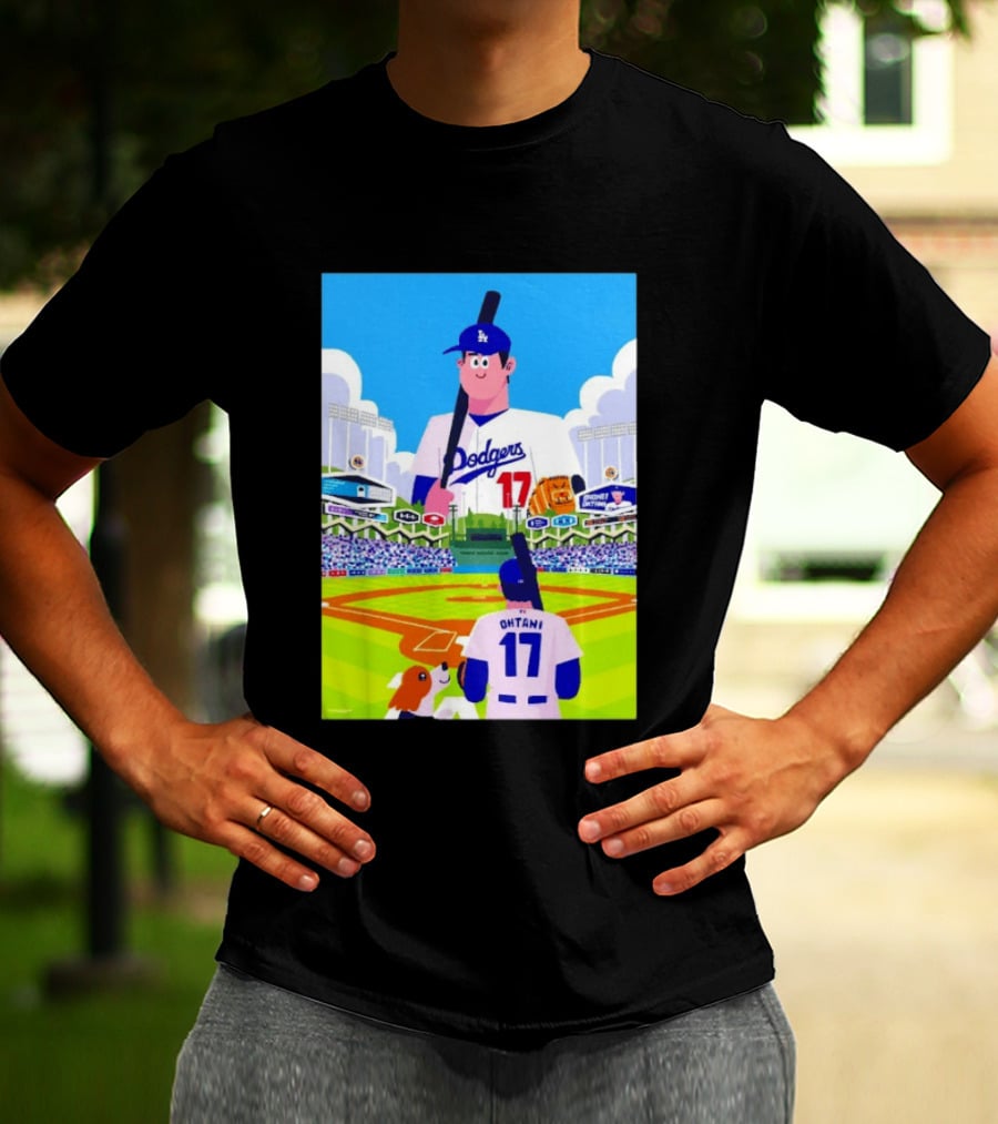 Shohei Ohtani Massive Los Angeles Dodgers 2026 World Baseball Classic Stadium Scene T-Shirt