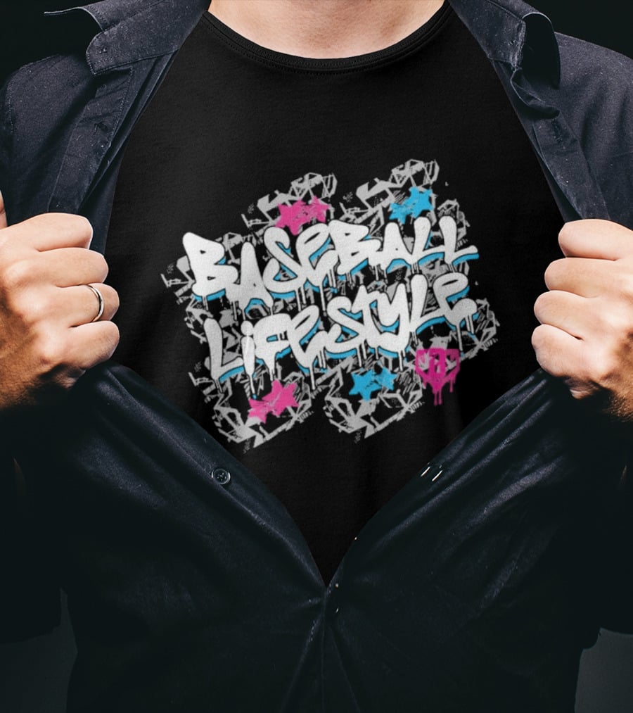 Baseball Lifestyle 101 Youth Tag Graffiti T-Shirt