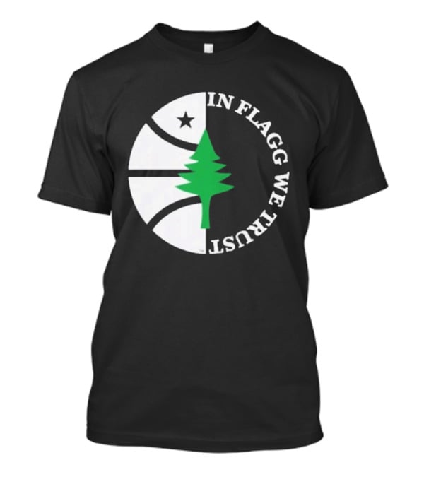 In Flagg We Trust Dallas Mavericks Pine Tree Basketball Star T-Shirt