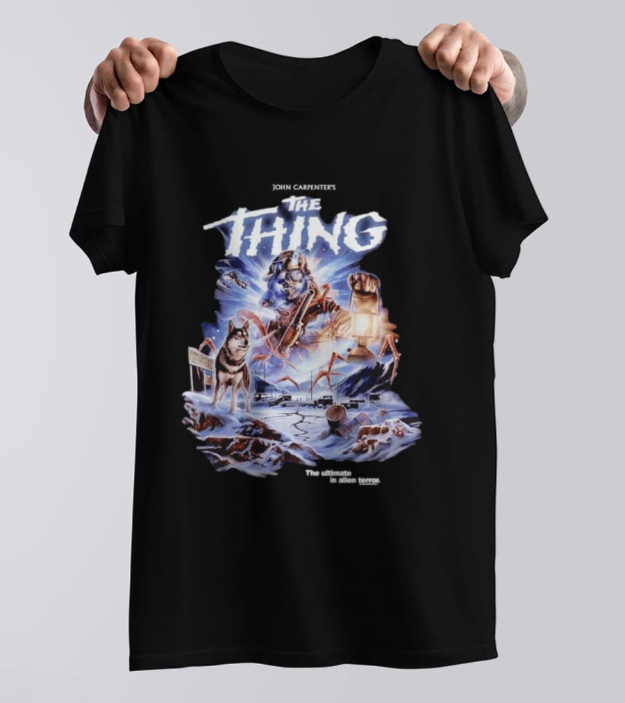 John Carpenter's The Thing The Ultimate In Alien Terror Retro Horror Movie T-Shirt