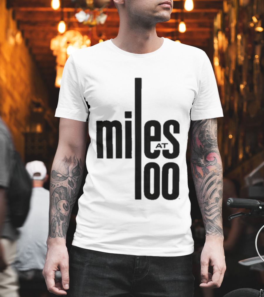 Miles Davis Miles At 100 Black T-Shirt