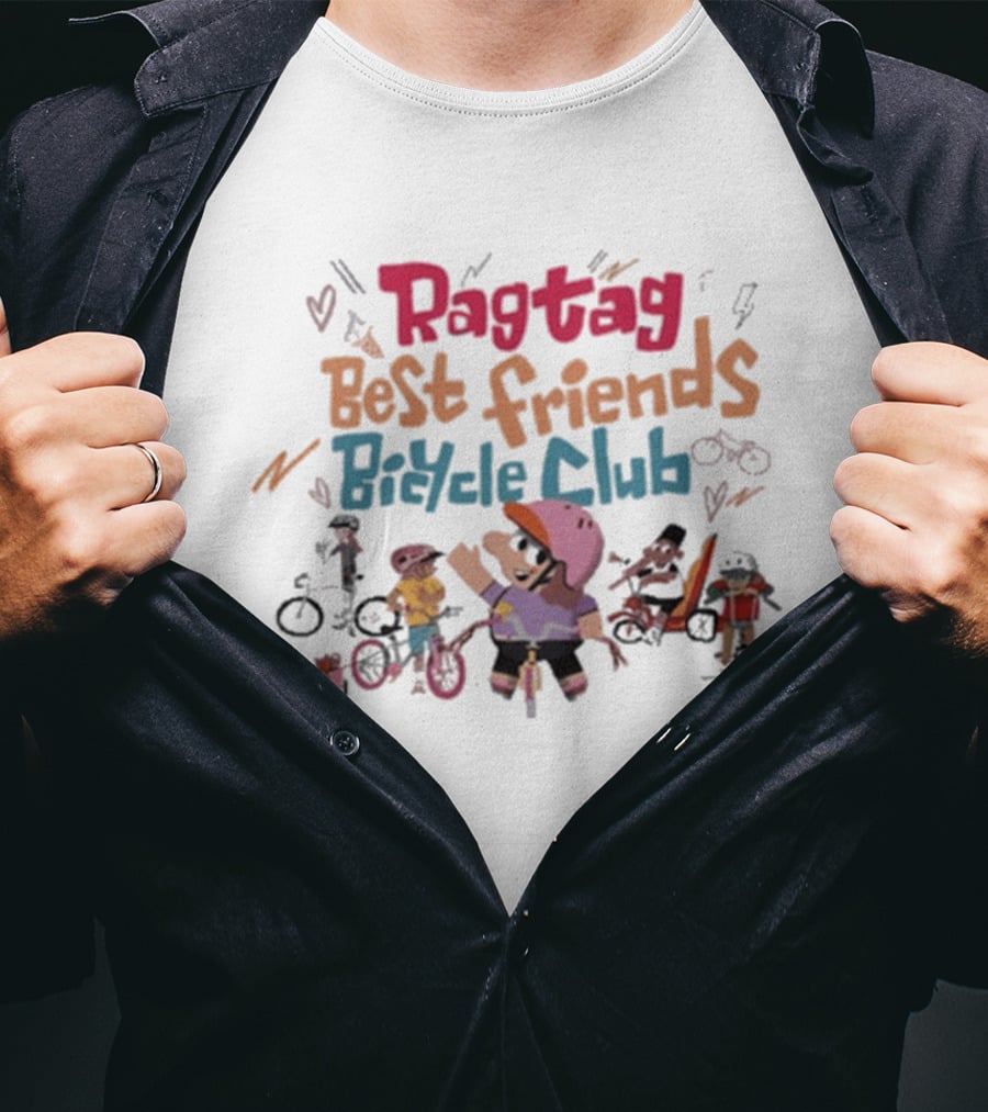 Ragtag Best Friends Bicycle Club Fun T-Shirt
