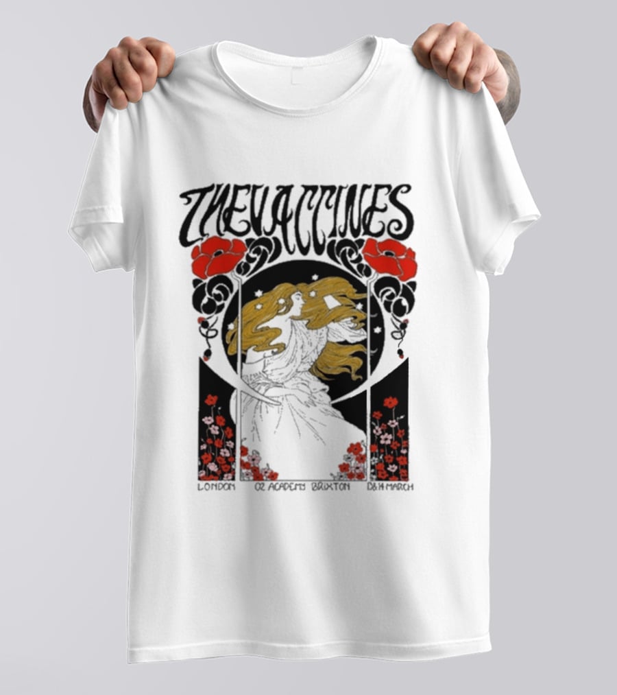 The Vaccines March 13 2026 London Alphonse Mucha T-Shirt