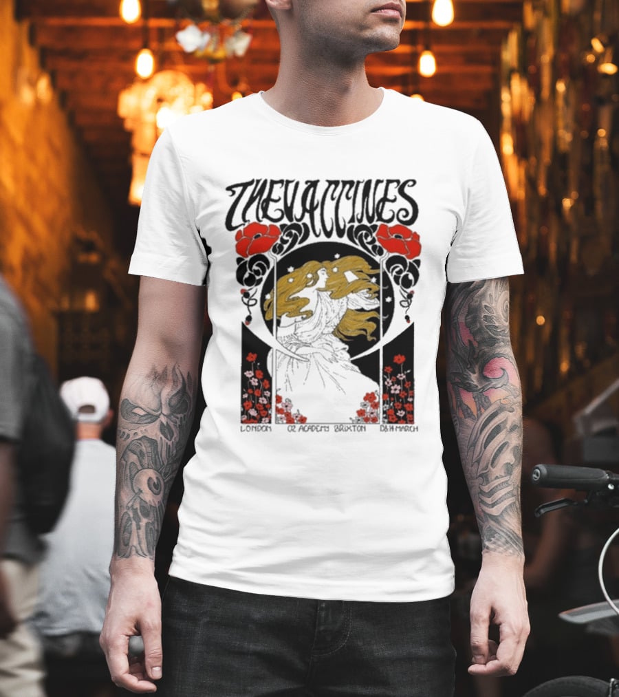 The Vaccines March 13 2026 London Alphonse Mucha T-Shirt