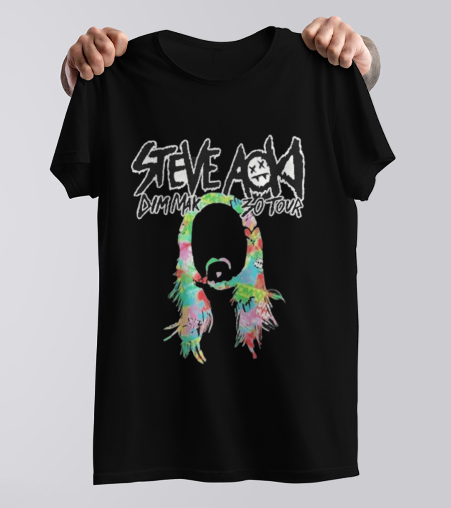 Steve Aoki Dim Mak 30 Tour Tie Dye Collection T-Shirt