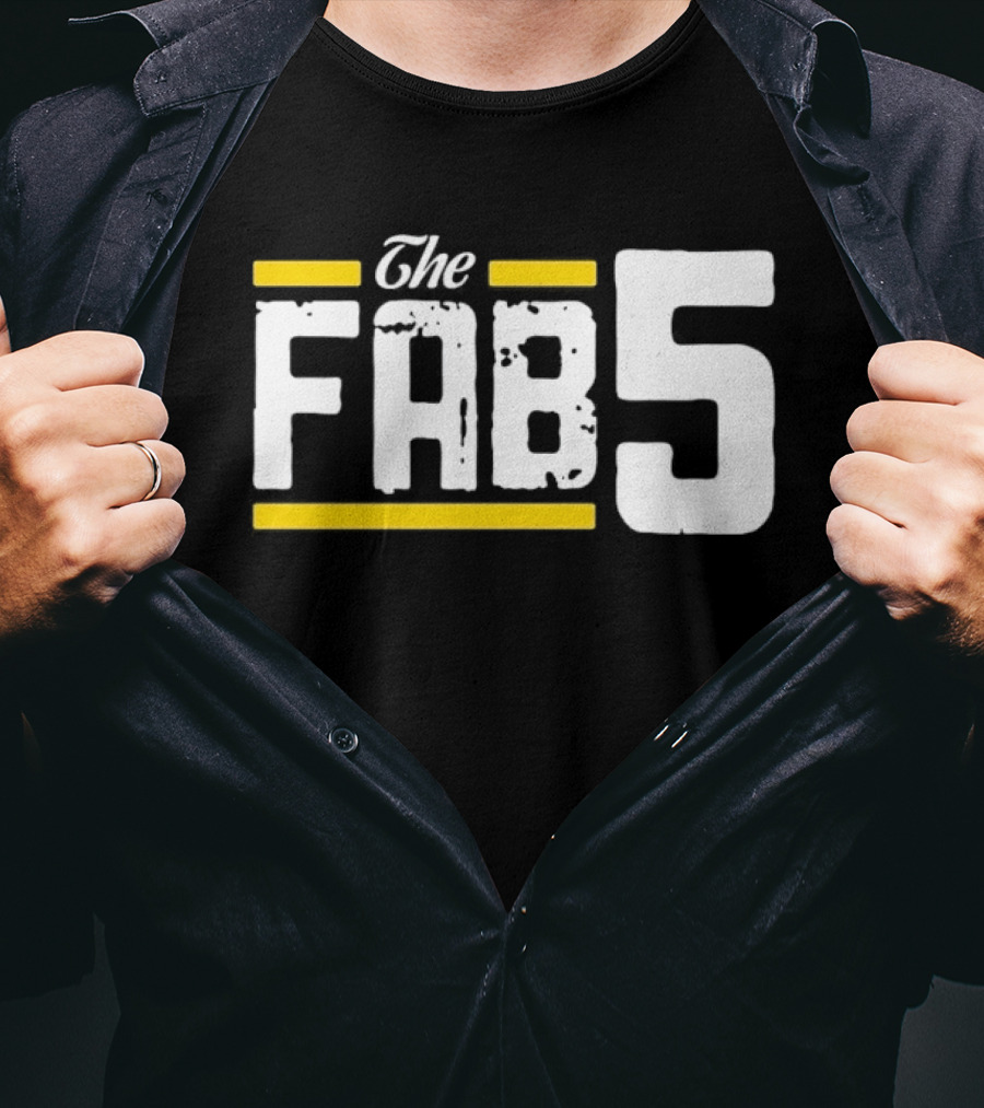 The Fab 5 Bold Yellow Accents T-Shirt