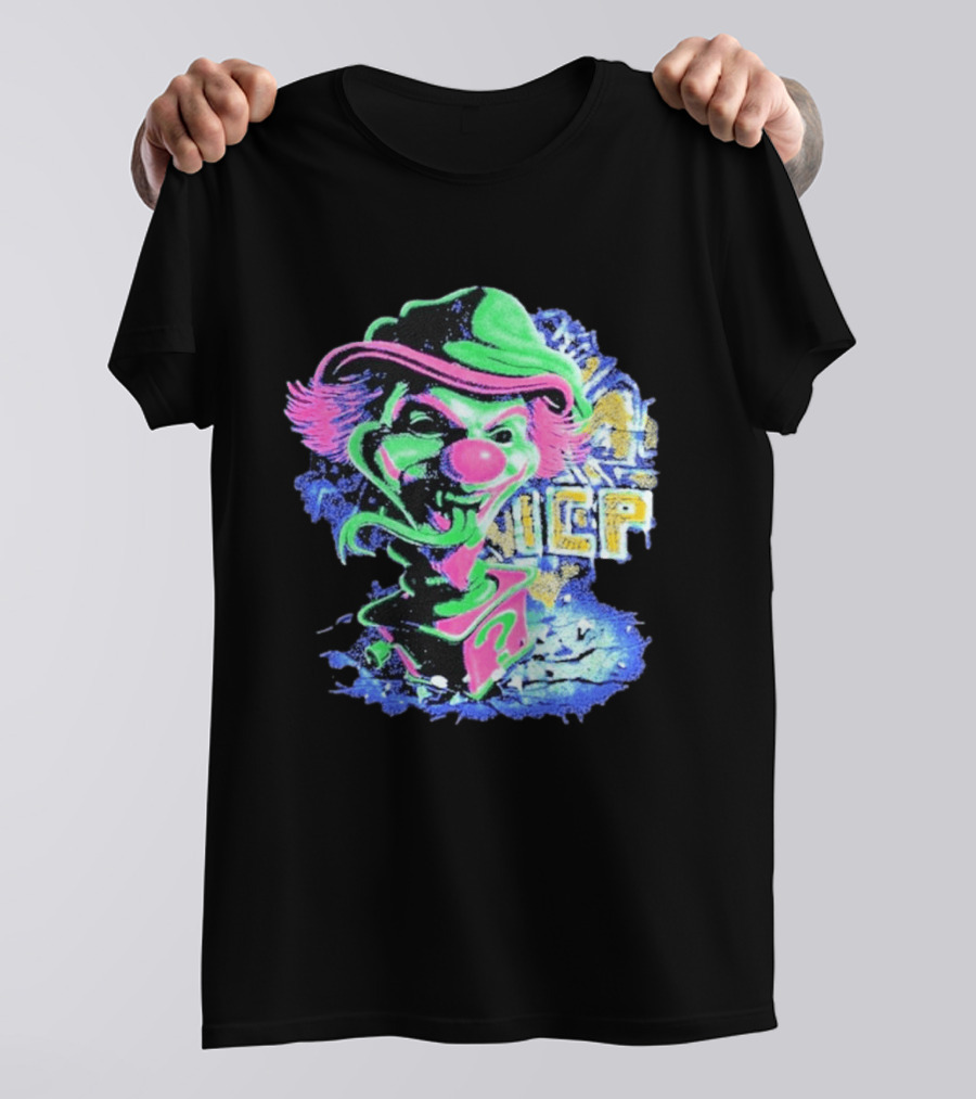 Insane Clown Posse ICP Jack In The Riddle Box Psychedelic Clown T-Shirt