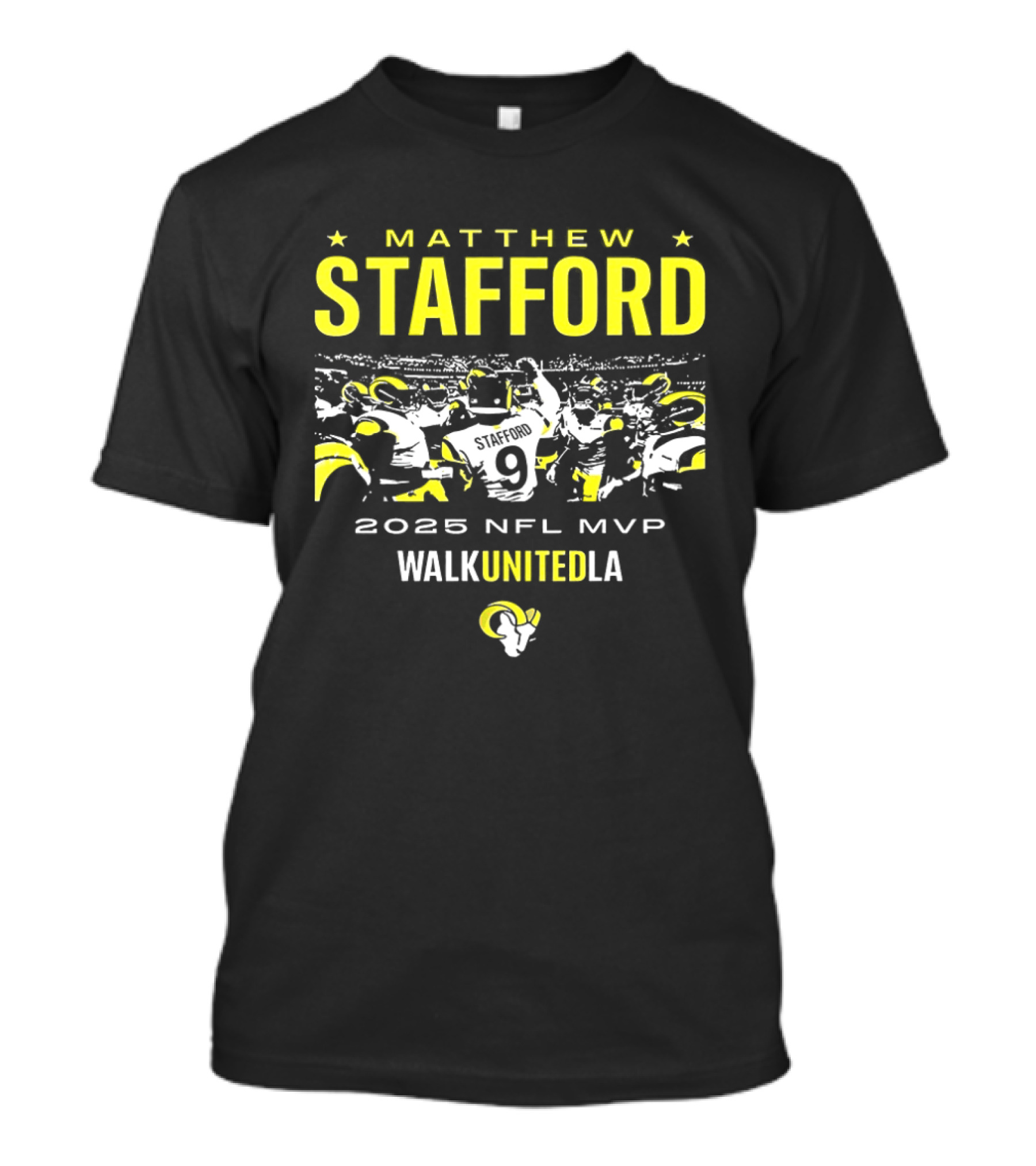 Matthew Stafford 2025 NFL MVP WalkUnitedLA Los Angeles Rams T-Shirt