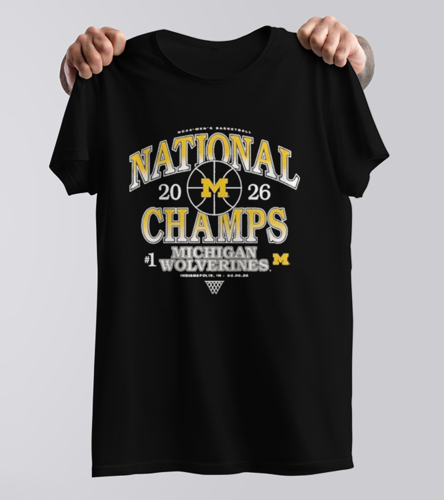 Michigan Wolverines National Champs Basketball 2026 #1 T-Shirt