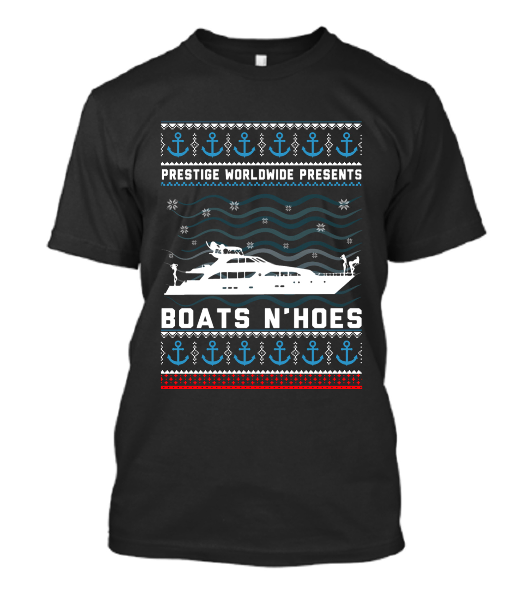 Prestige Worldwide Presents Boats N Hoes Nautical Sweater T-Shirt