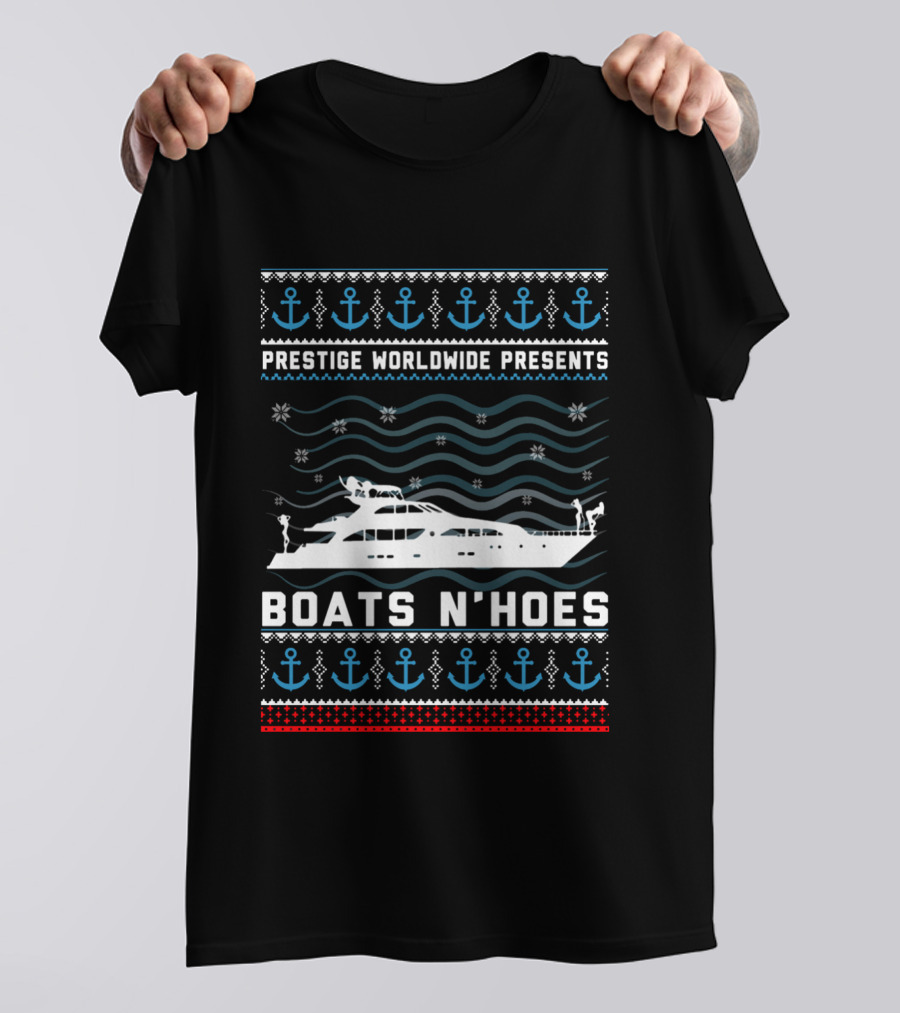 Prestige Worldwide Presents Boats N Hoes Nautical Sweater T-Shirt