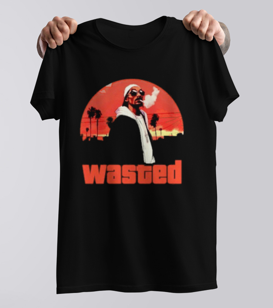 Wasted Sunset Palm Trees Snoop Dogg T-Shirt