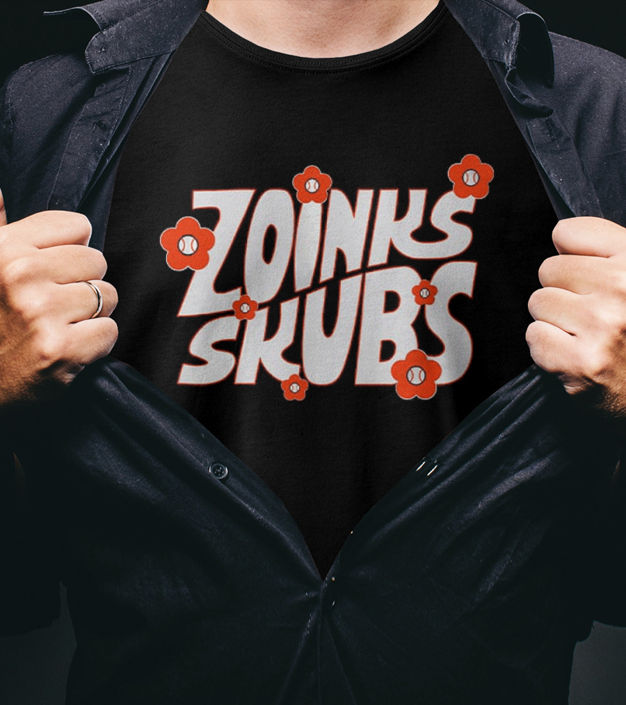 Tarik Skubal Zoinks Skubs Baseball Flowers T-Shirt