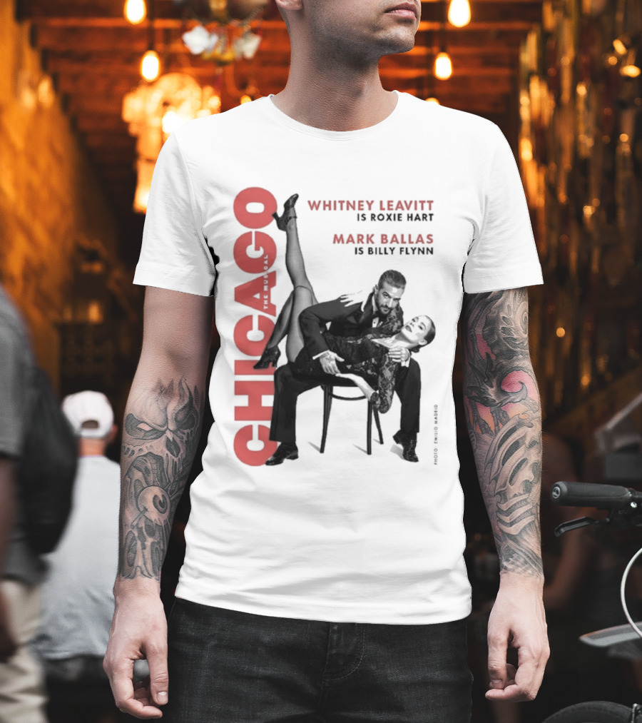 Chicago Whitney Leavitt Roxie Hart Mark Ballas Billy Flynn Emilio Madrid Photo T-Shirt