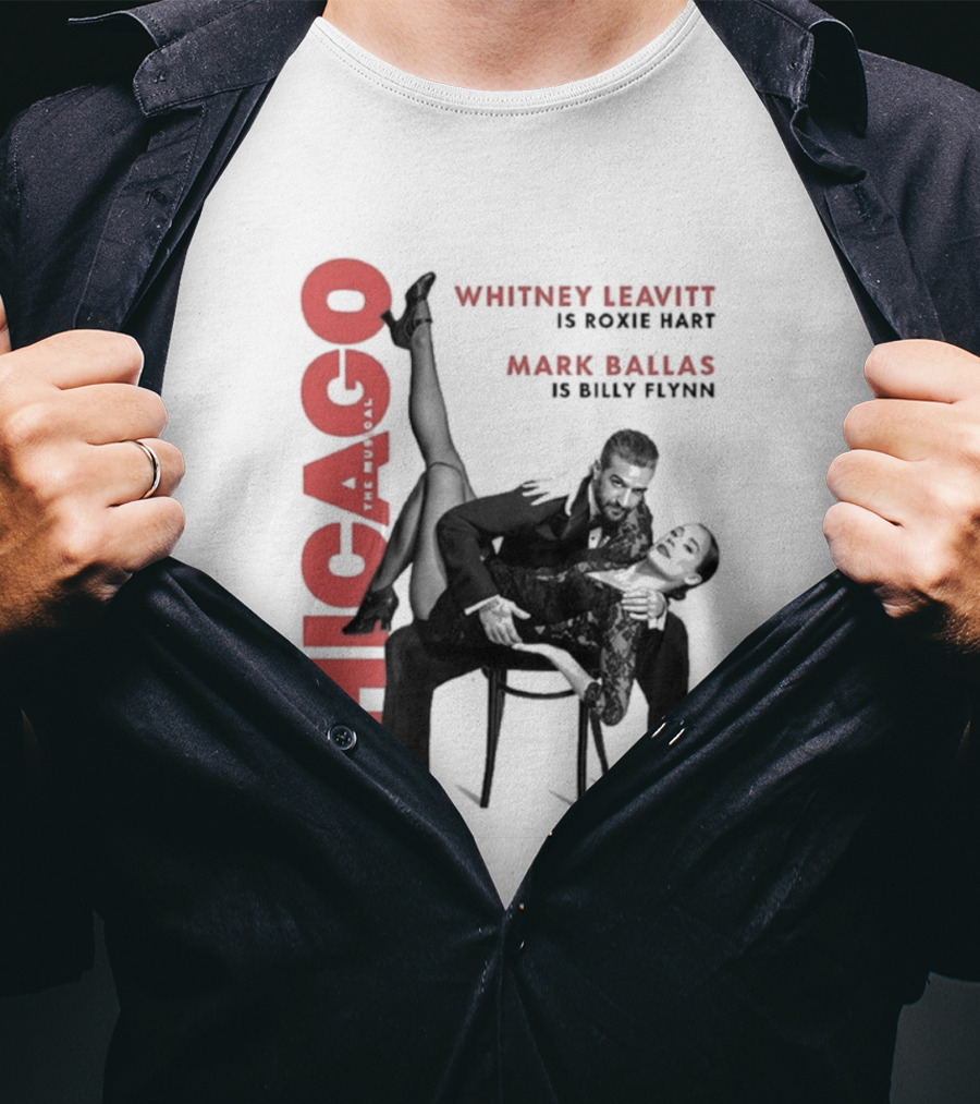 Chicago Whitney Leavitt Roxie Hart Mark Ballas Billy Flynn Emilio Madrid Photo T-Shirt