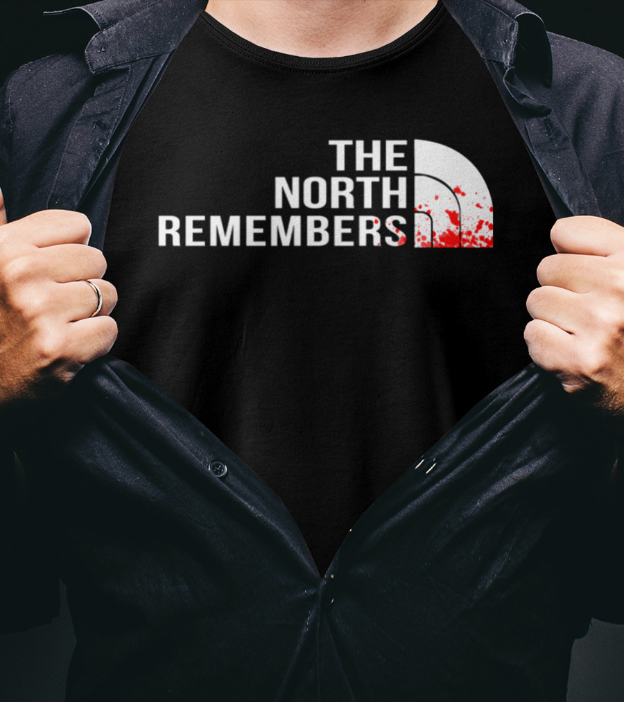 The North Remembers GOT Blood Splatter T-Shirt