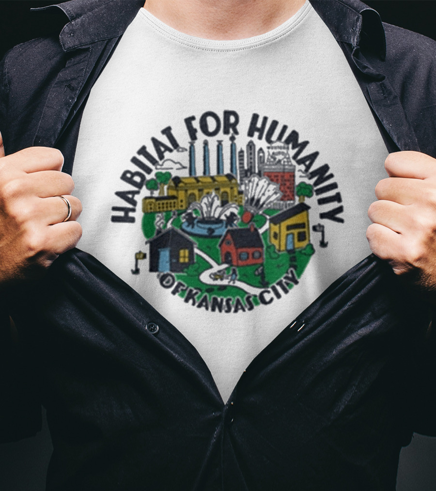 Habitat For Humanity Kansas City Community Housing Ash T-Shirt