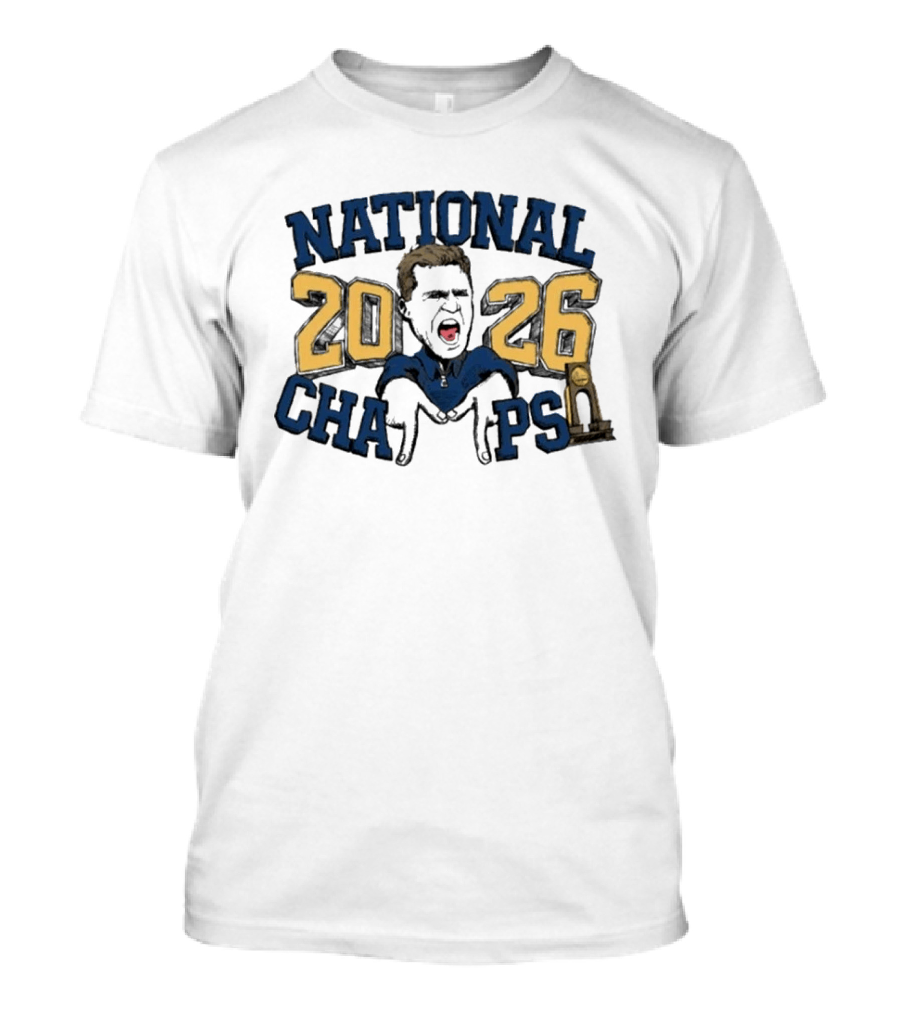 Michigan Wolverines National Champs 2026 Coach Trophy T-Shirt