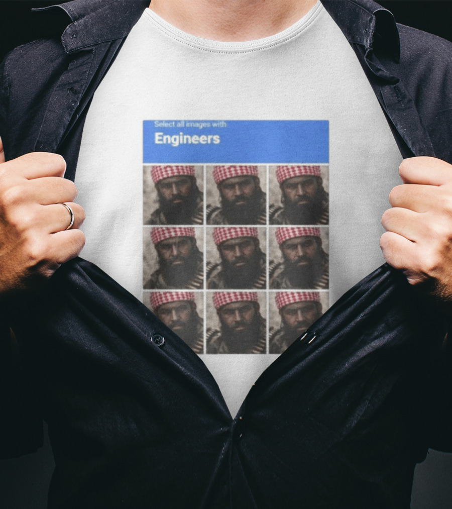 Select All Images With Engineers Captcha Meme Verify T-Shirt