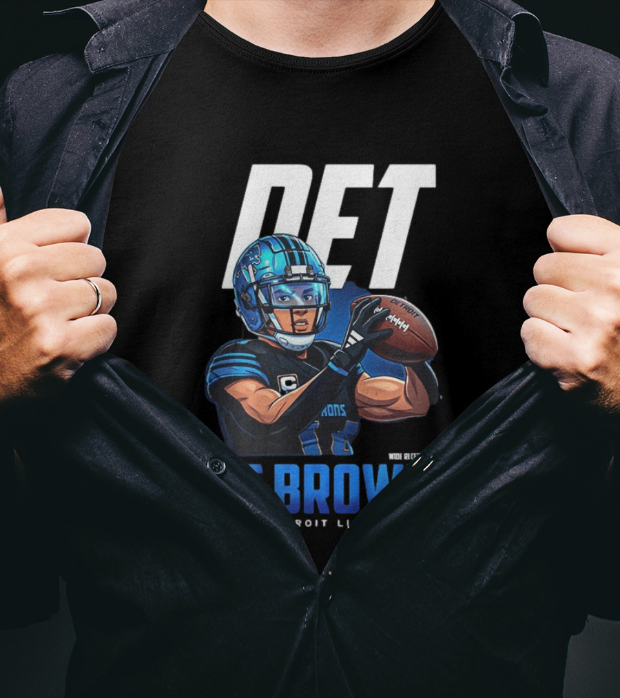 DET St Brown Detroit Lions Football T-Shirt
