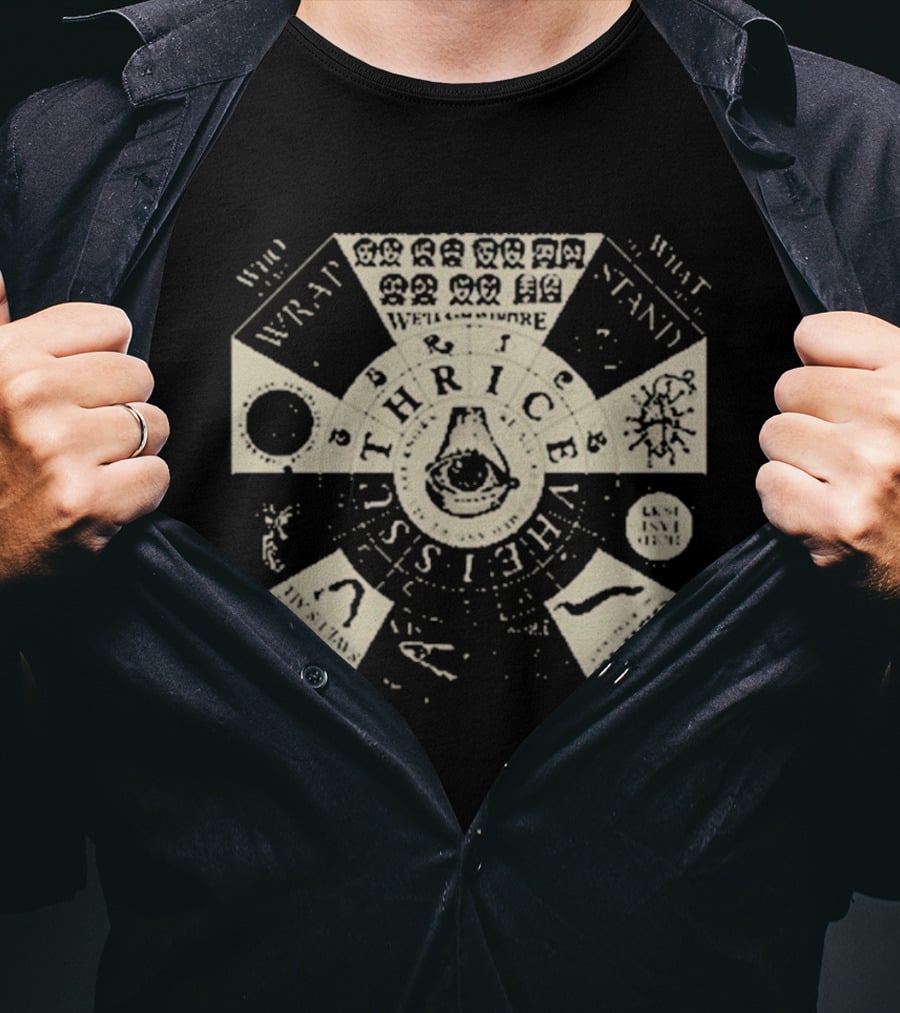 Thrice Vheissu Album Cover With Music Symbols And Mechanical Details T-Shirt