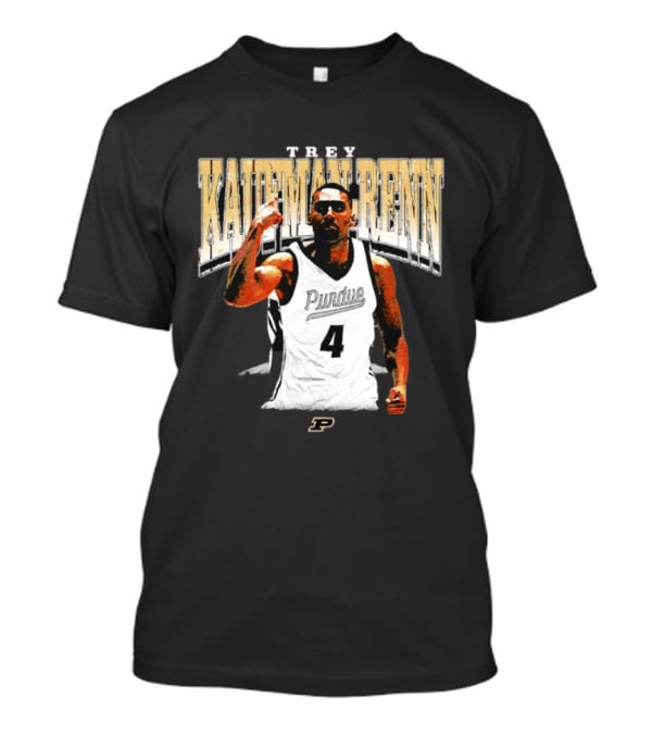 Trey Kaufman Renn Purdue Boilermakers Basketball Number 4 T-Shirt