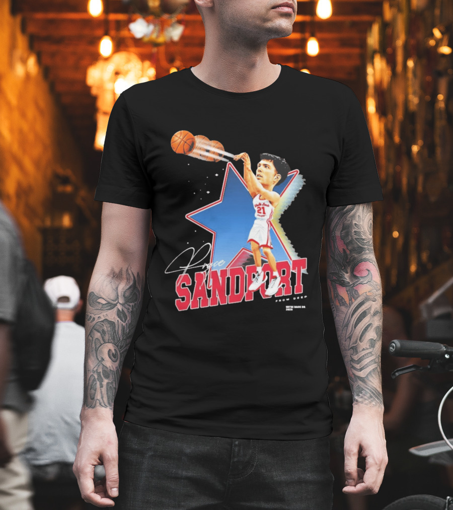 Pryce Sandfort From Deep Were Back Basketball Star T-Shirt