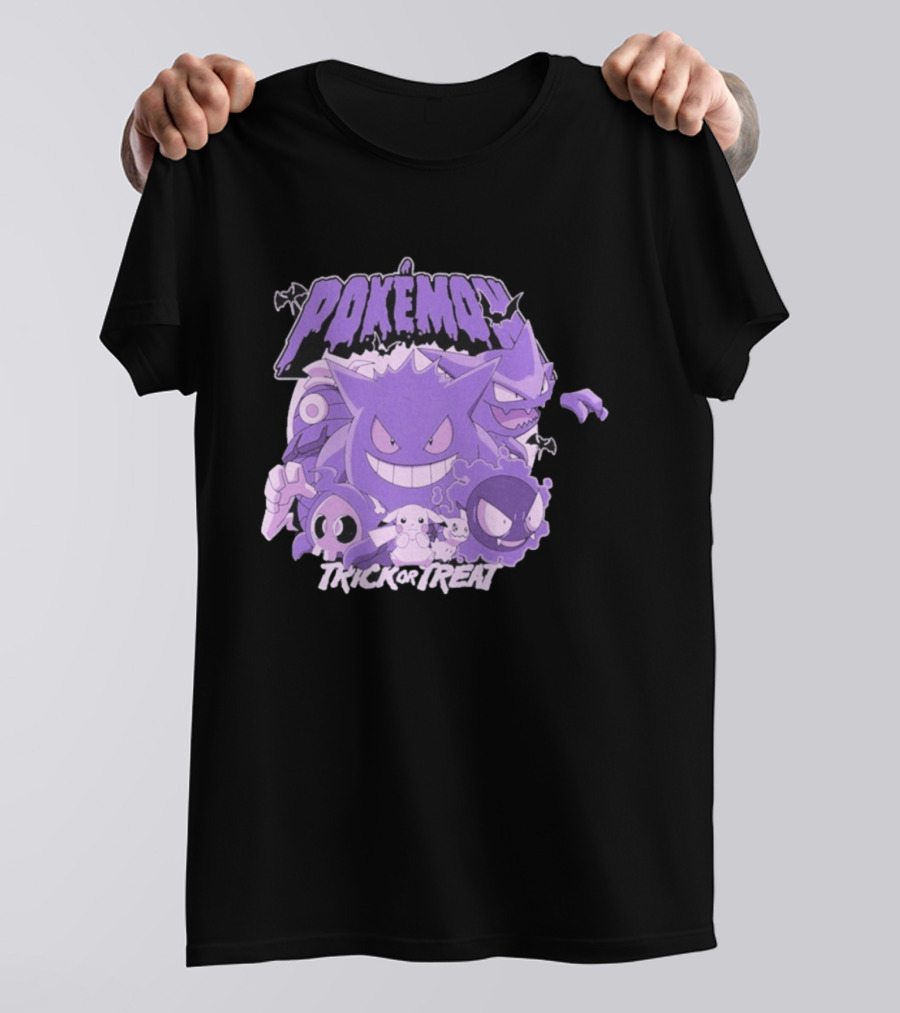 Pokémon Halloween Trick Or Treat Ghost Type Characters T-Shirt