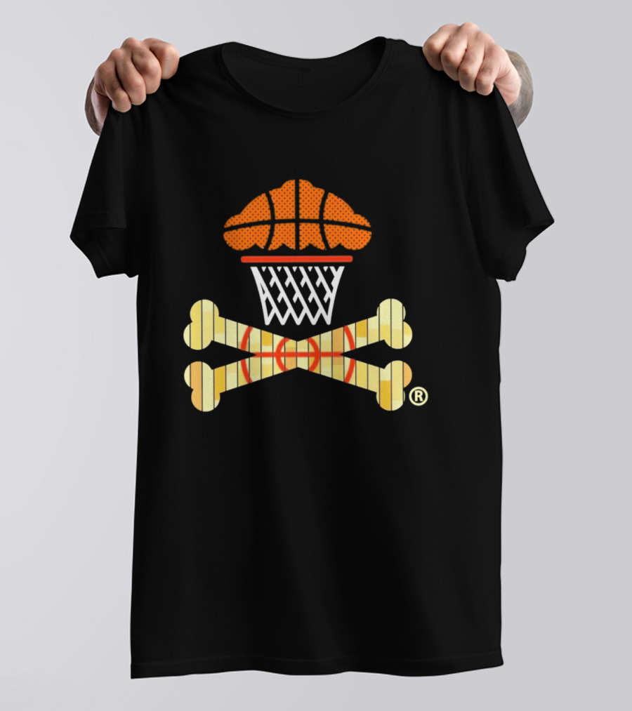 Johnny Cupcakes Women's Boxy Basketball Cupcake Crossbones T-Shirt