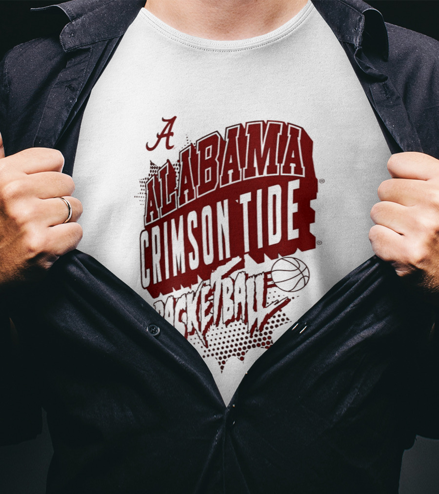 Alabama Crimson Tide Basketball NCAA Team Sports Fan T-Shirt