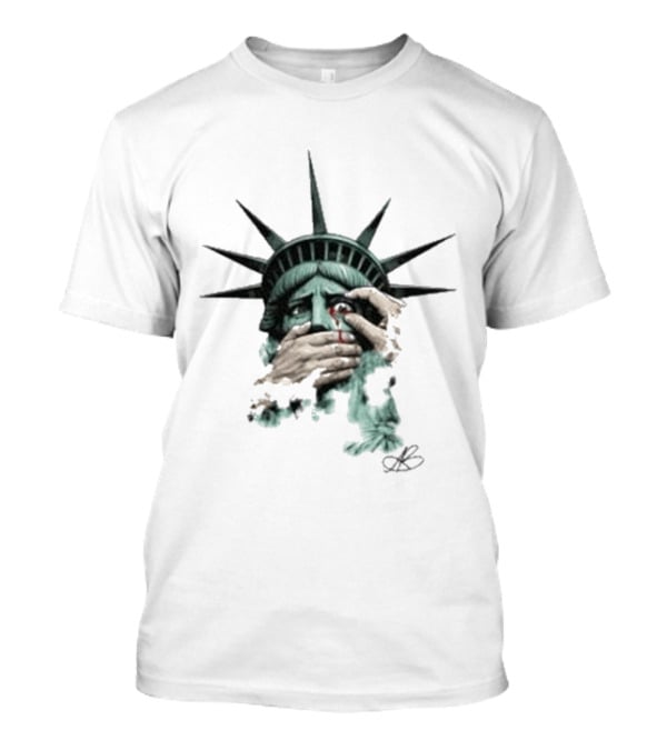 Armada Bryan Andrews Liberty Silenced Statue Are We Great Yet T-Shirt