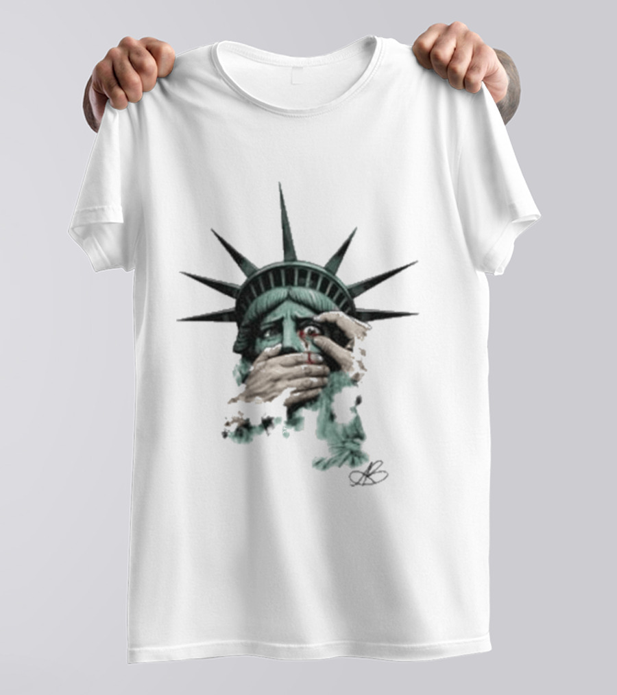 Armada Bryan Andrews Liberty Silenced Statue Are We Great Yet T-Shirt