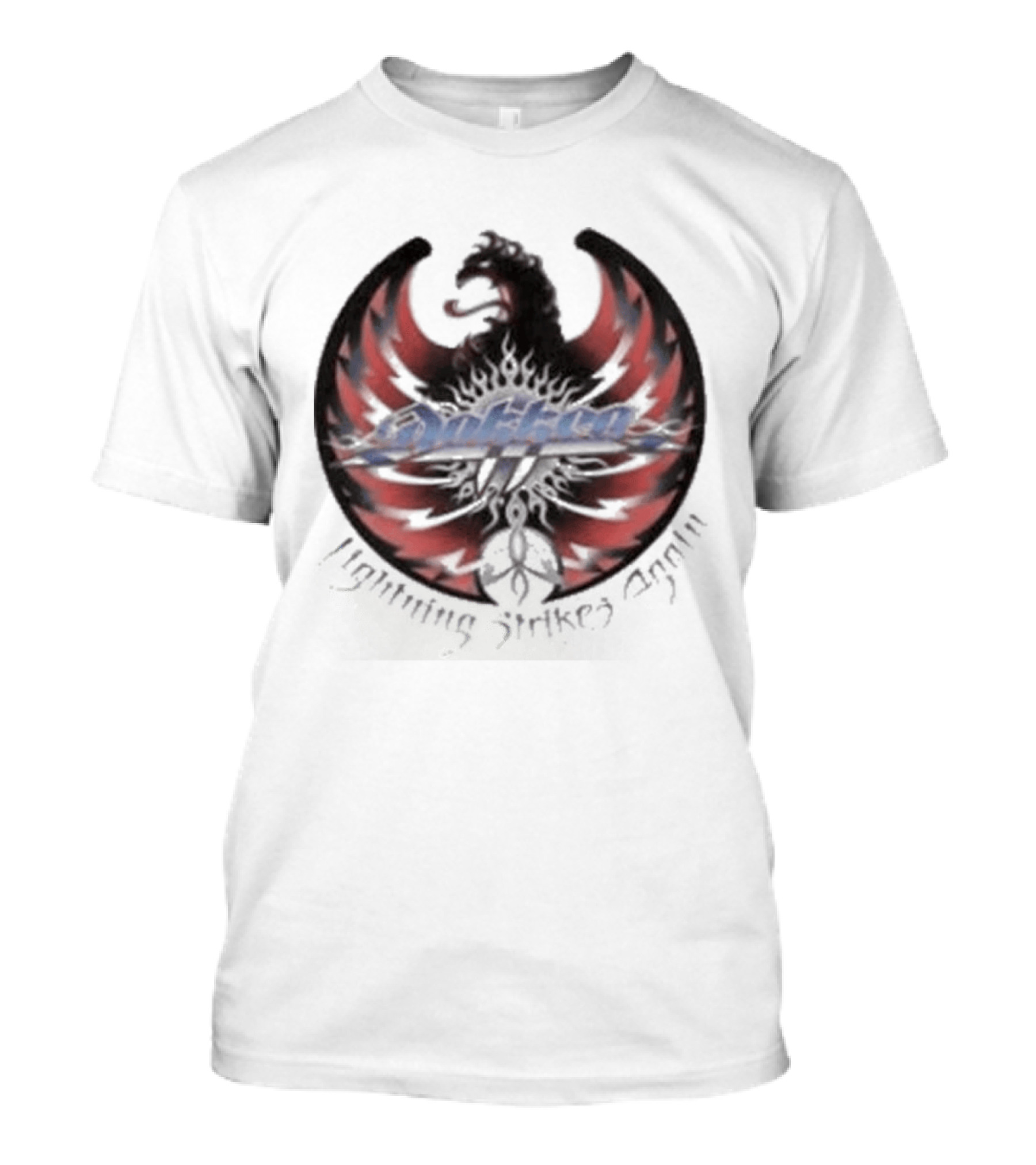 Rhino Lightning Strikes Again With Red And Black Phoenix Wings T-Shirt