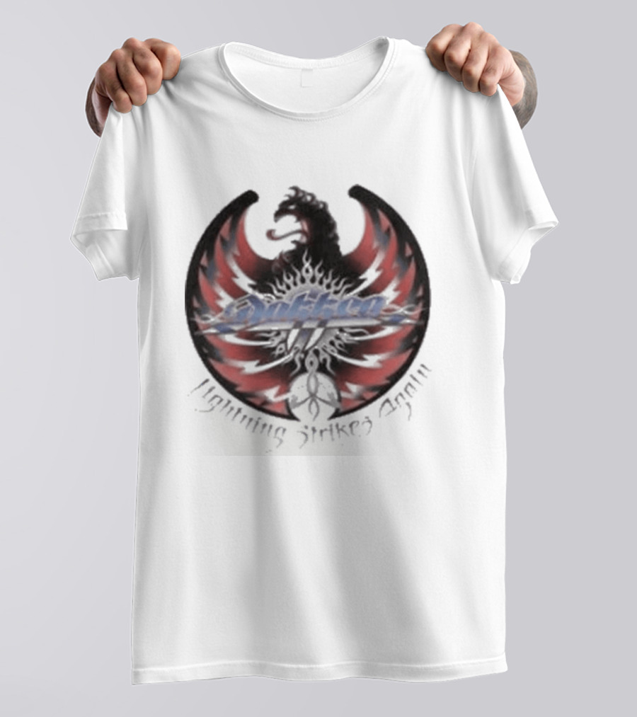 Rhino Lightning Strikes Again With Red And Black Phoenix Wings T-Shirt
