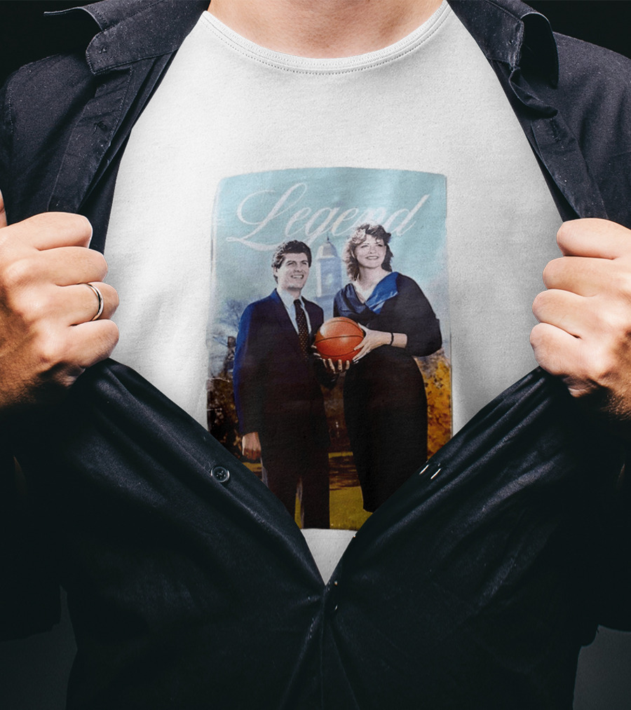 UConn Big East Legend Peggy Myers Basketball Custom T-Shirt