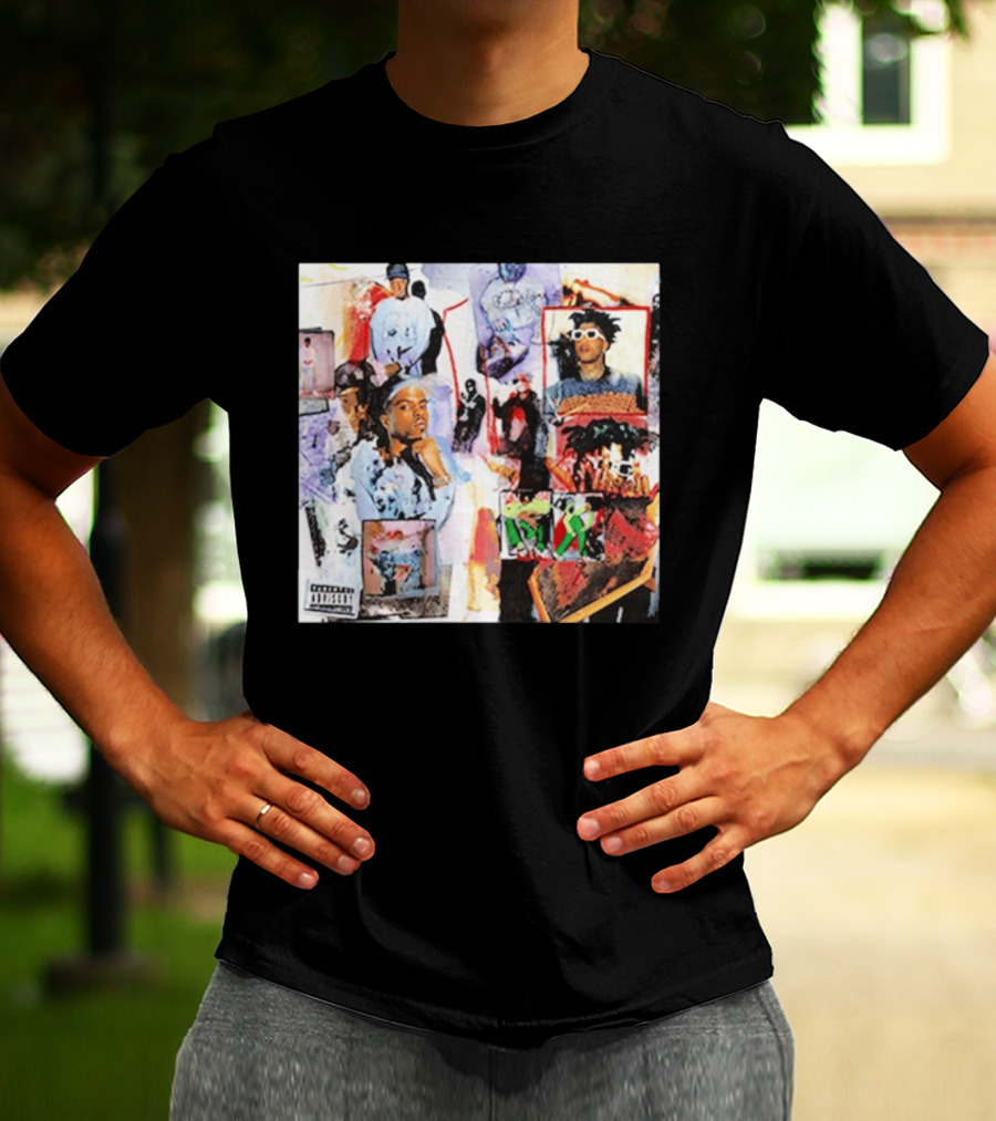 Pi'erre Bourne YO!88 Collage Explicit Content Vintage Style Photo Montage T-Shirt