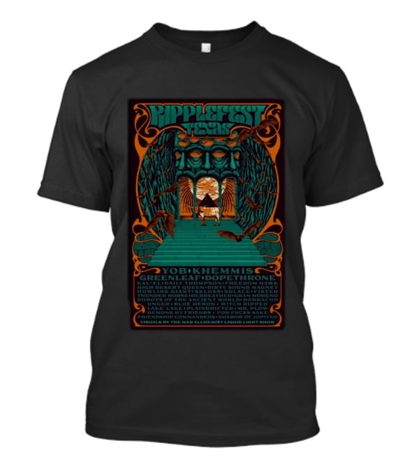 Ripplefest Texas 2026 Yob Khemmis Greenleaf Dopethrone Concert Austin TX September 17 20 T-Shirt
