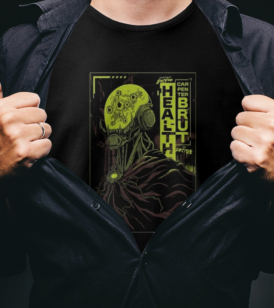 Health And Carpenter Brut Concert Boston 04.17.2026 With Desire T-Shirt