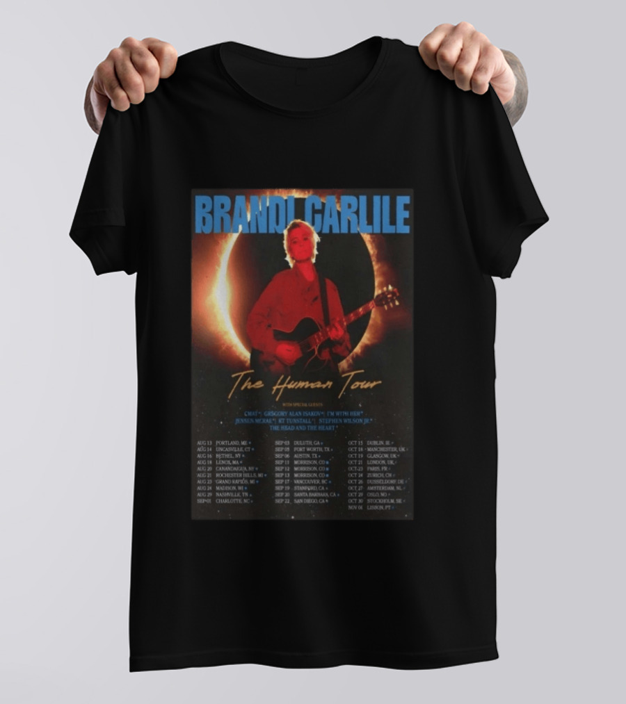 BRANDI CARLILE The Human Tour 2026 Concert Dates And Special Guests T-Shirt