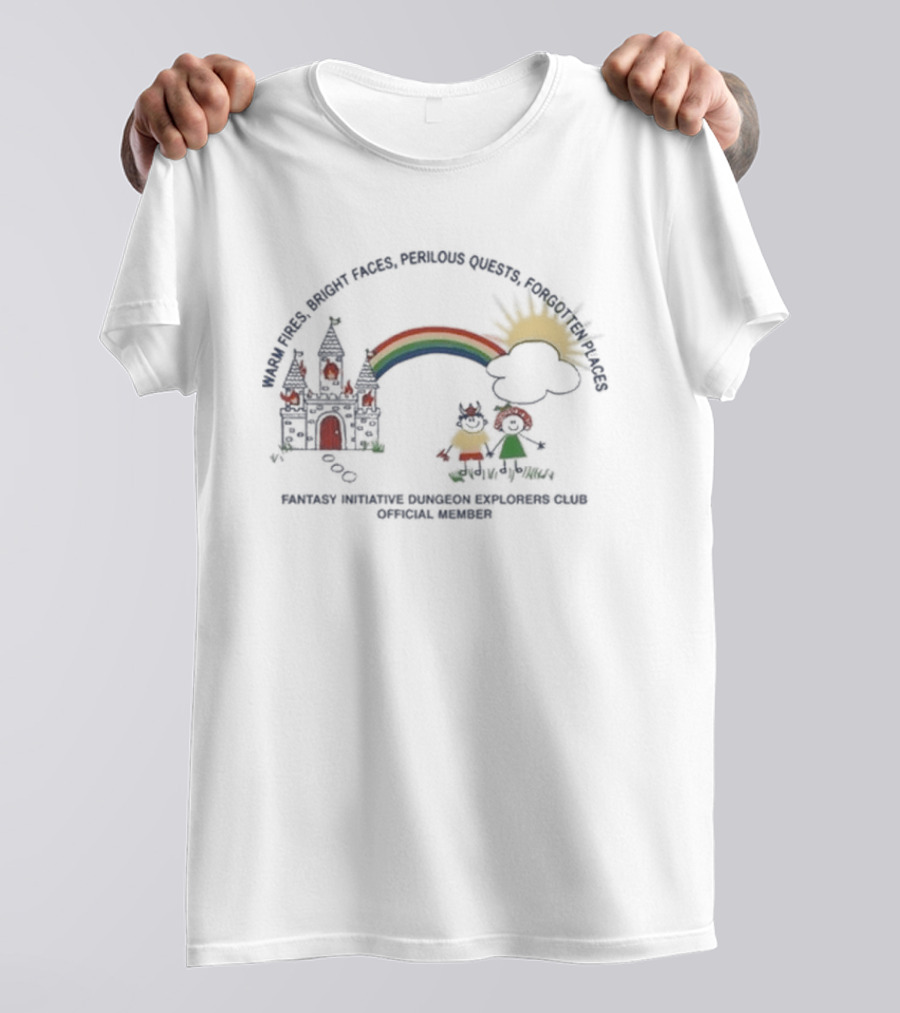 New York Puzzle Queens Fantasy Initiative Crayon Castle Kids T-Shirt
