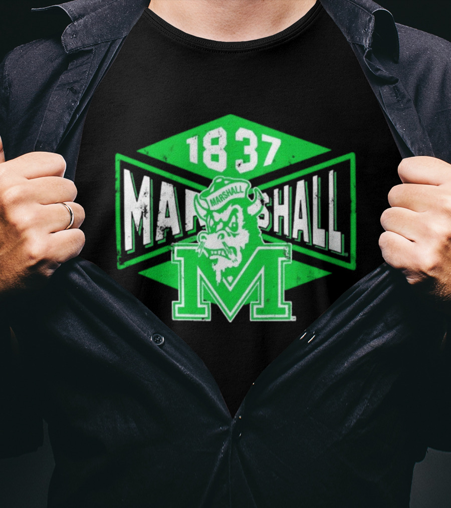Marshall Thundering Herd 1837 Vintage Retro Team Spirit T-Shirt