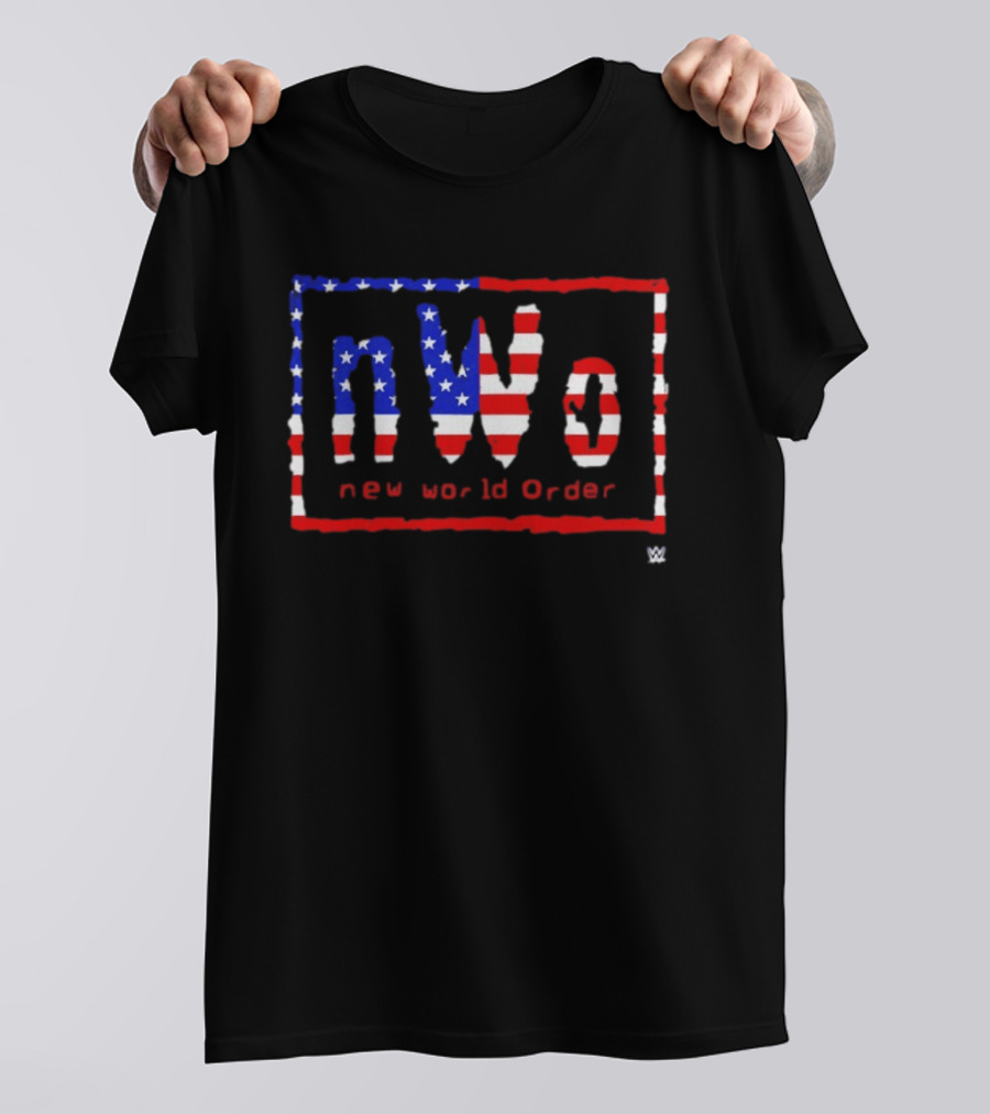 NWo New World Order WWE American Flag Stars And Stripes T-Shirt