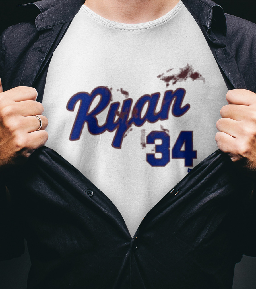 Ryan 34 Bloody Baseball Legend T-Shirt