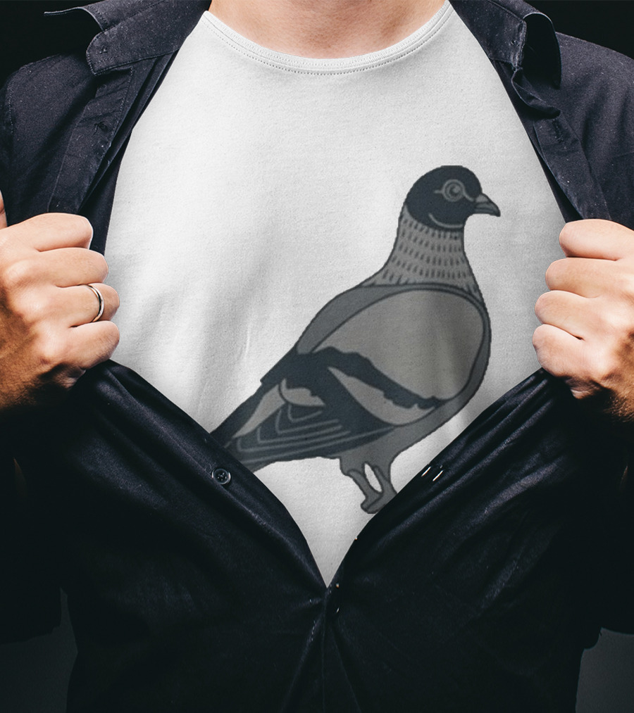 Pigeon Heavyweight Streetwear Symbolic T-Shirt