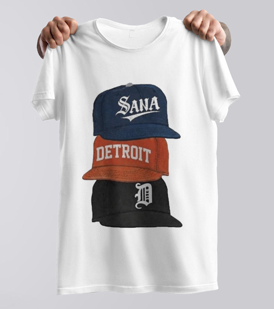 Sana Detroit Vintage Baseball Cap Collection D T-Shirt