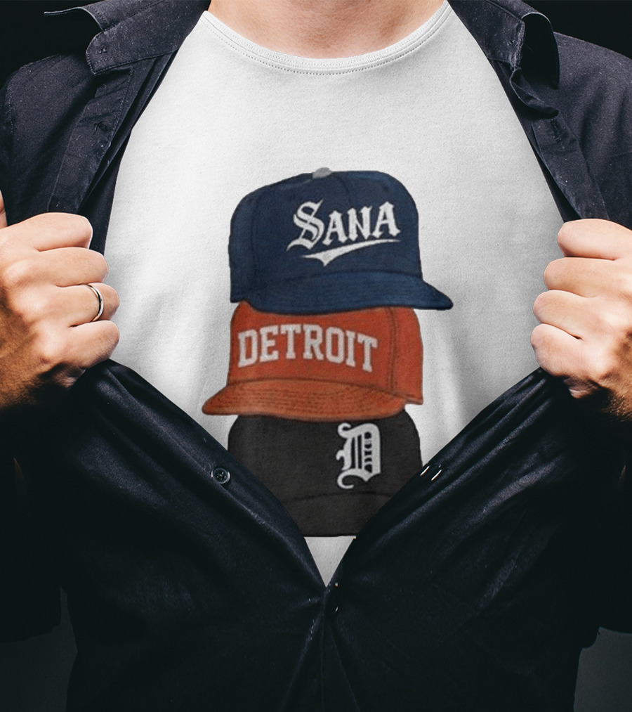 Sana Detroit Vintage Baseball Cap Collection D T-Shirt