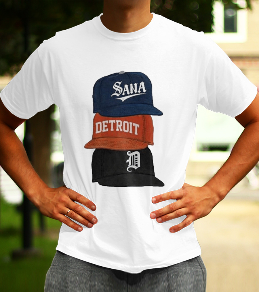 Sana Detroit Vintage Baseball Cap Collection D T-Shirt