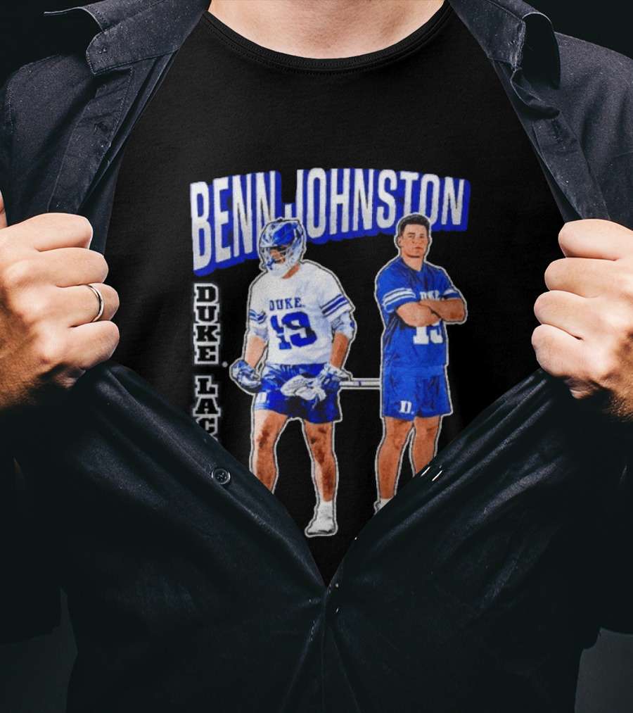Benn Johnston Duke Lacrosse Player 19 Blue Devils T-Shirt